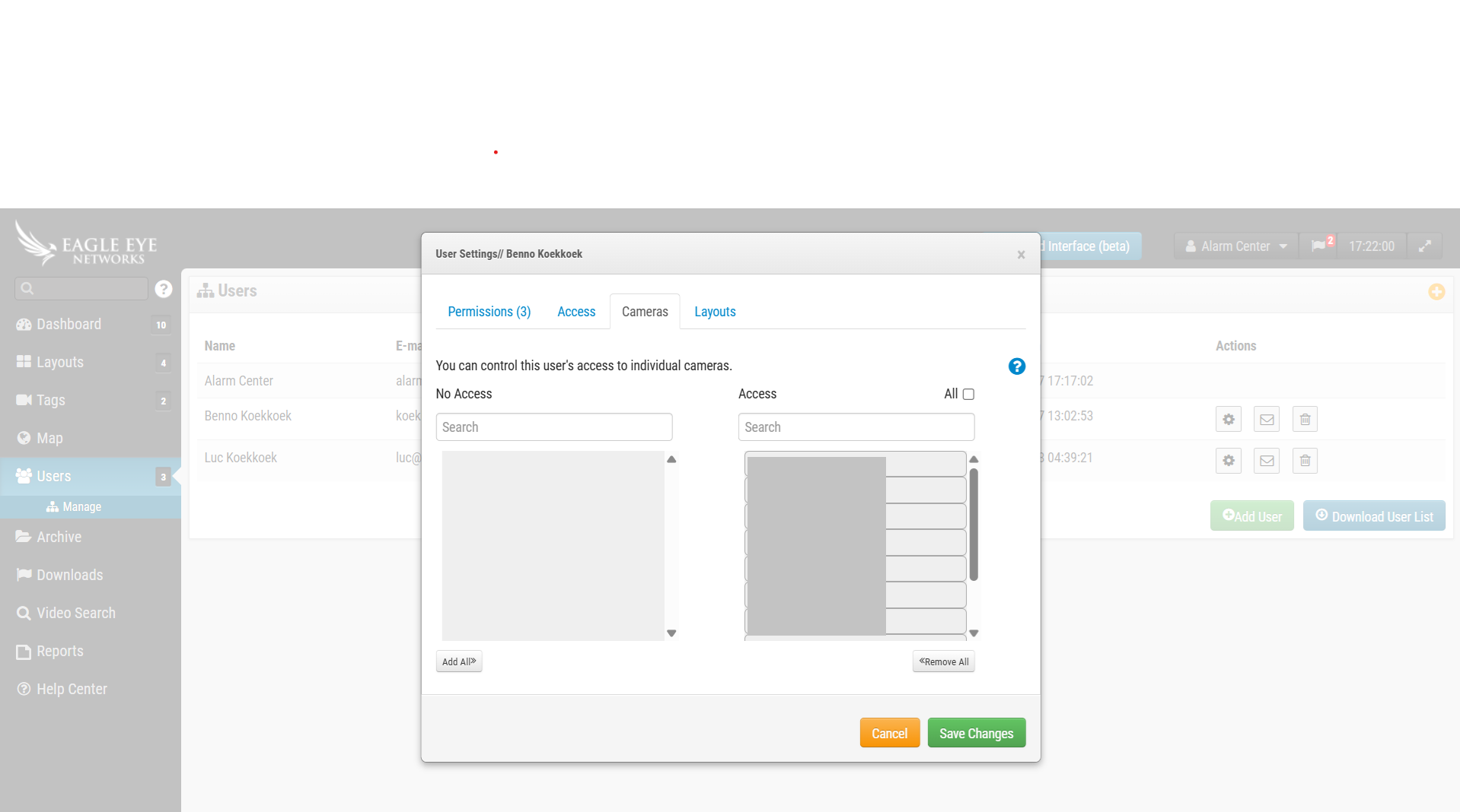 EagleEye User Settings 2